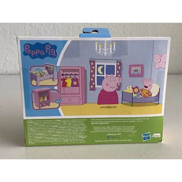 Peppa Pig BEDTIME WITH PEPPA Bedroom Play Set New In Box - Picture 7 of 11